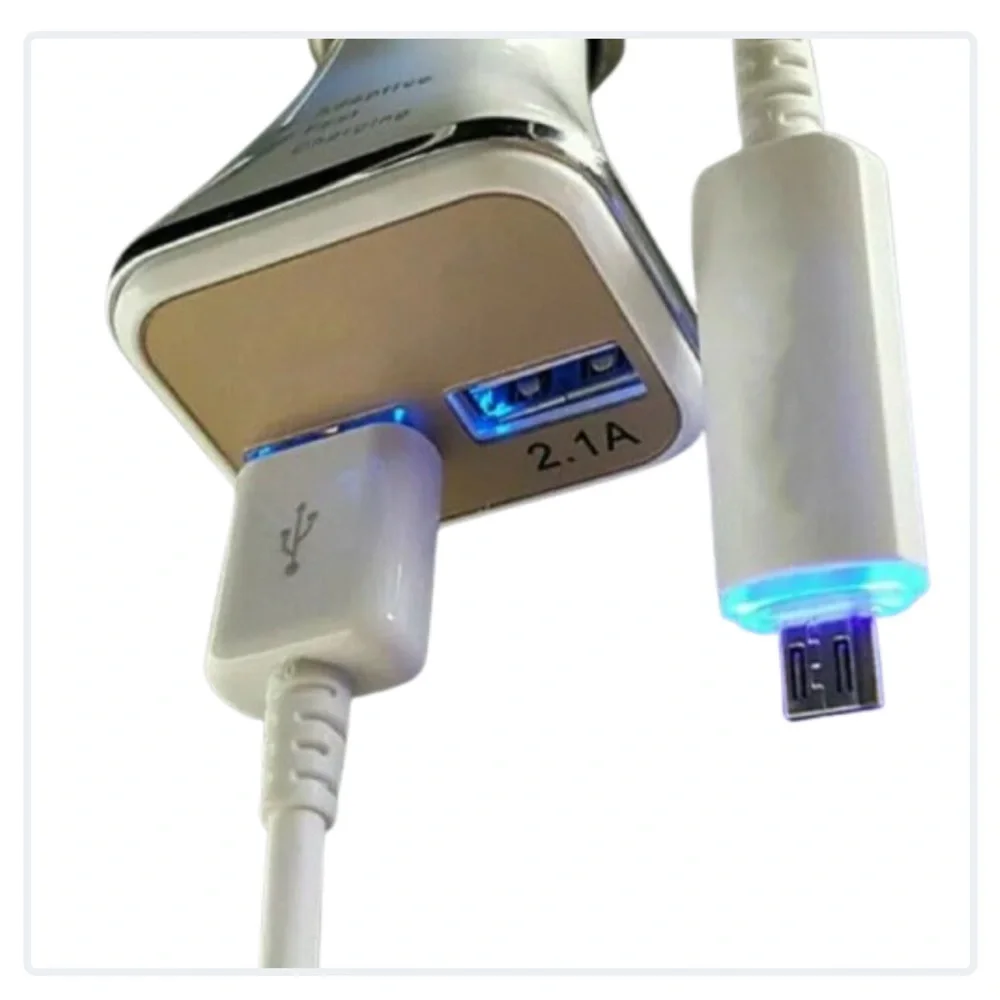 3X Samsung LED Micro Cable Fast For Samsung Galaxy Note 4 5 S6 S7 Edge Brand New